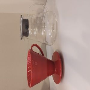 Hario V60 Ceramic Coffee Drip and V60 Glass Range Server